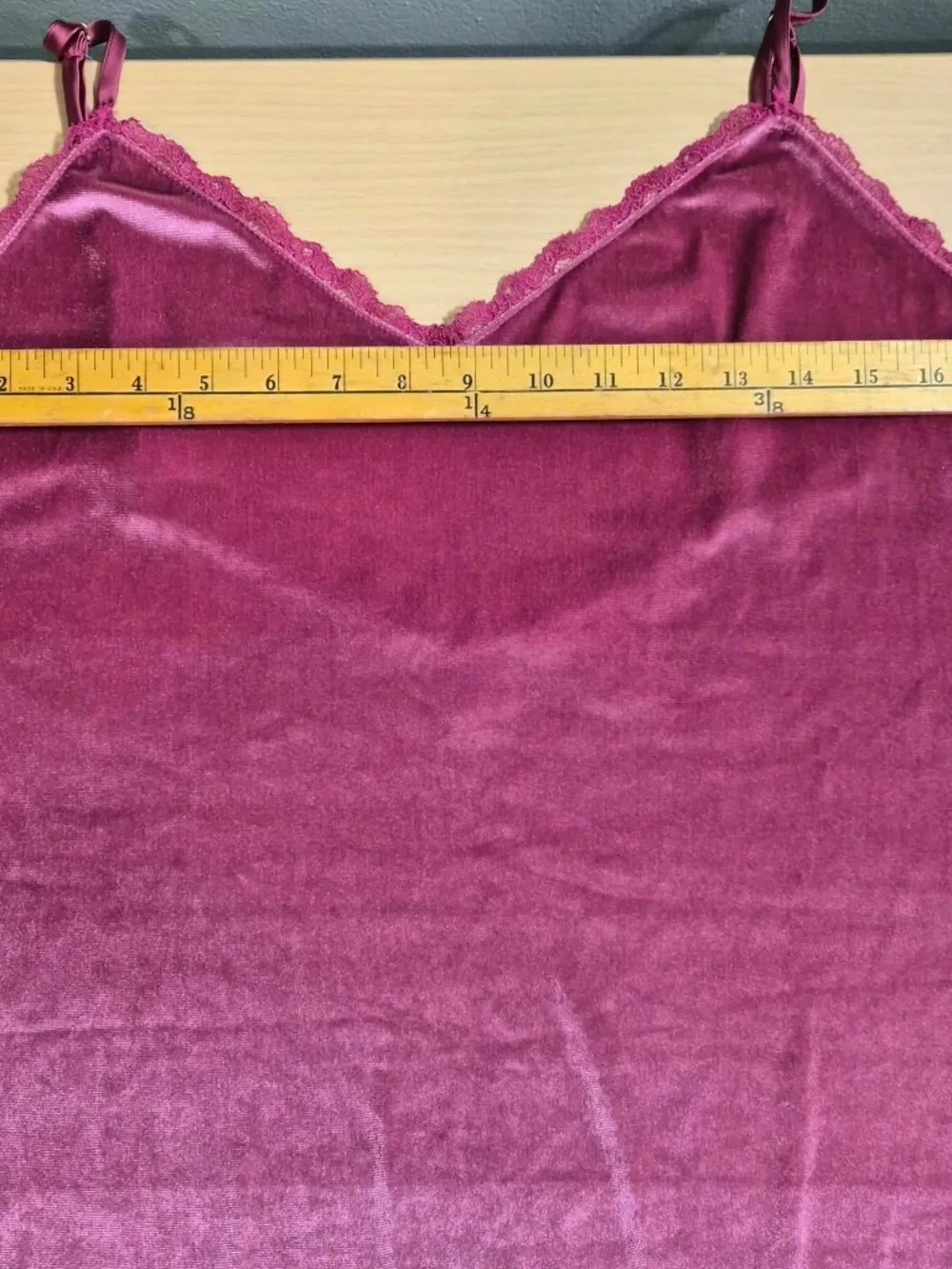 Victoria Secret Y2K Crushed Velvet Lace Fuchsia Pink Fairy Evening Slip Dress L